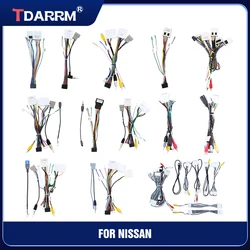 For Nissan Patrol LANNIA sylphy Qashqai Quest Update List Radio Cable Adapter Car Radio Wiring Harness