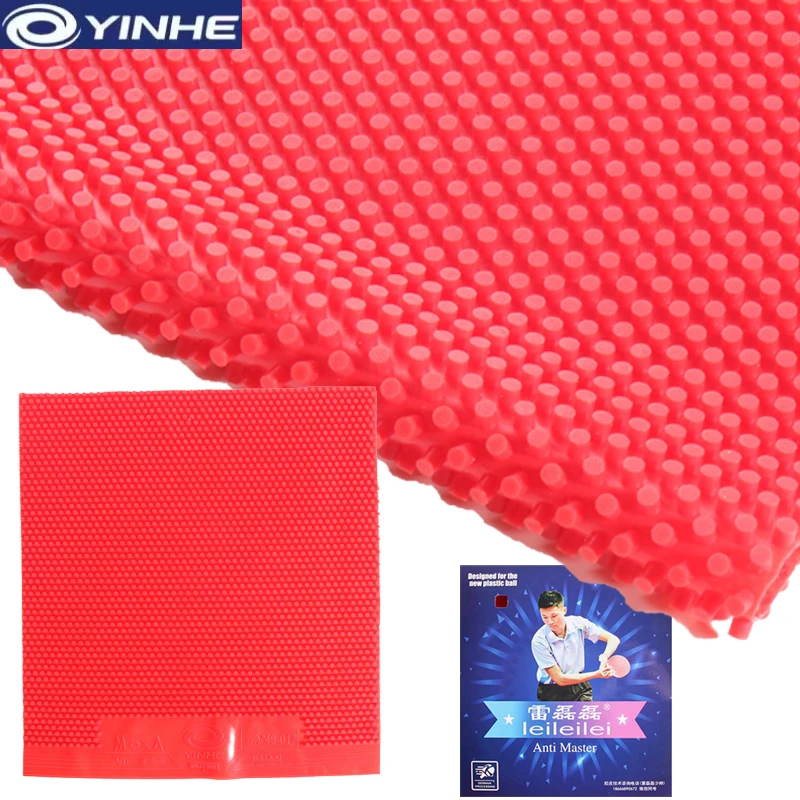 Yinhe MOXA Table Tennis Rubber Lei Leilei Anti Master OX Long Pips Cured Non-cured Meduim Pips Ping Pong Rubber ITTF Approved