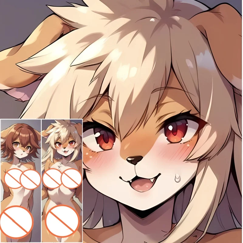 

Dakimakura Anime Pillow Case Fem Chihiro furry nude Double-sided Print Of Life-size Body Pillowcase Gifts Can be Customized