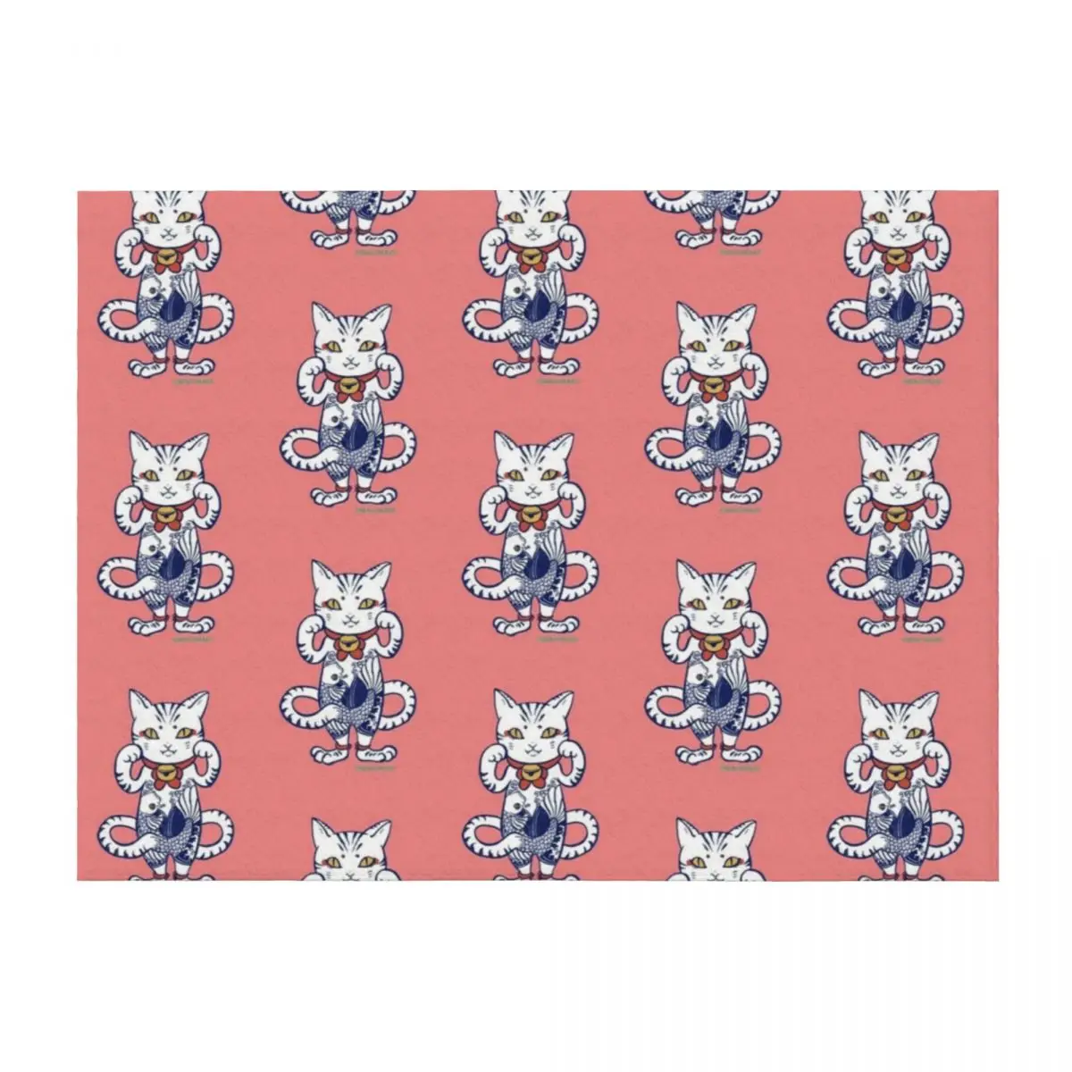 

MANEKINEKO Throw Blanket Weighted Beautifuls Warm Shaggy Blankets