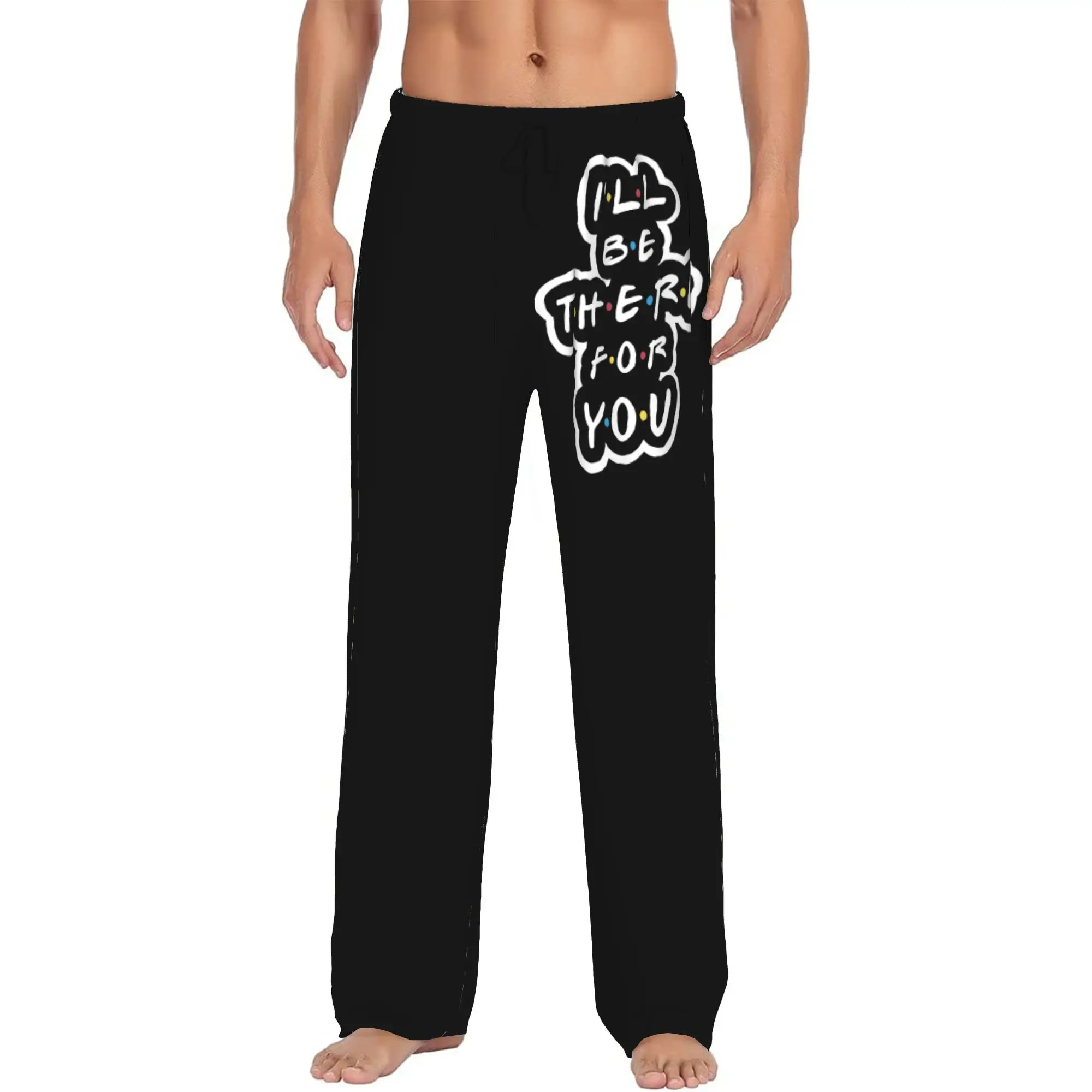 Custom Printed Funny TV Show Friends Pajama Pants for Men  Sleep Sleepwear Bottoms with Pockets