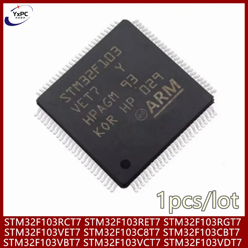 

STM32F103RGT7 STM32F103VCT7 STM32F103VDT7 STM32F103RCT7 STM32F103RET7 STM32F103VET7 STM32F103C8T7 STM32F103CBT7 STM32F103VBT7