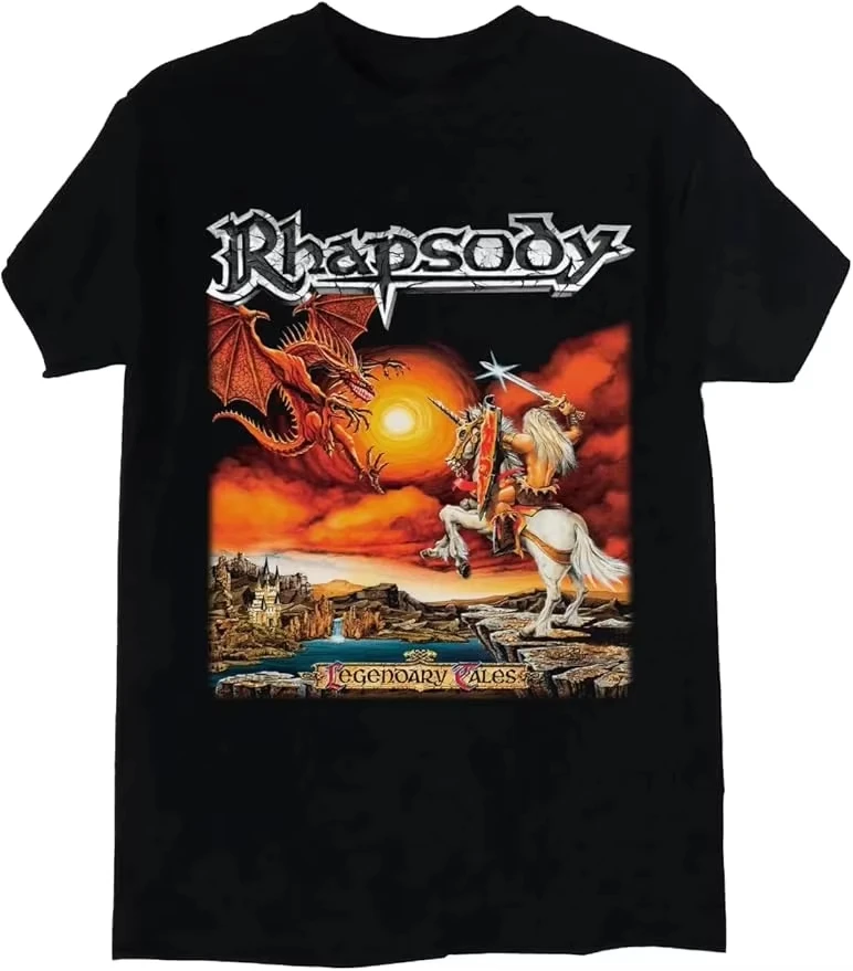 Summer 2026 New Rachrodiu Legend Story Printed T-shirt High Quality Fashion Casual Breathable Men's Crew Neck Printed T-shirt