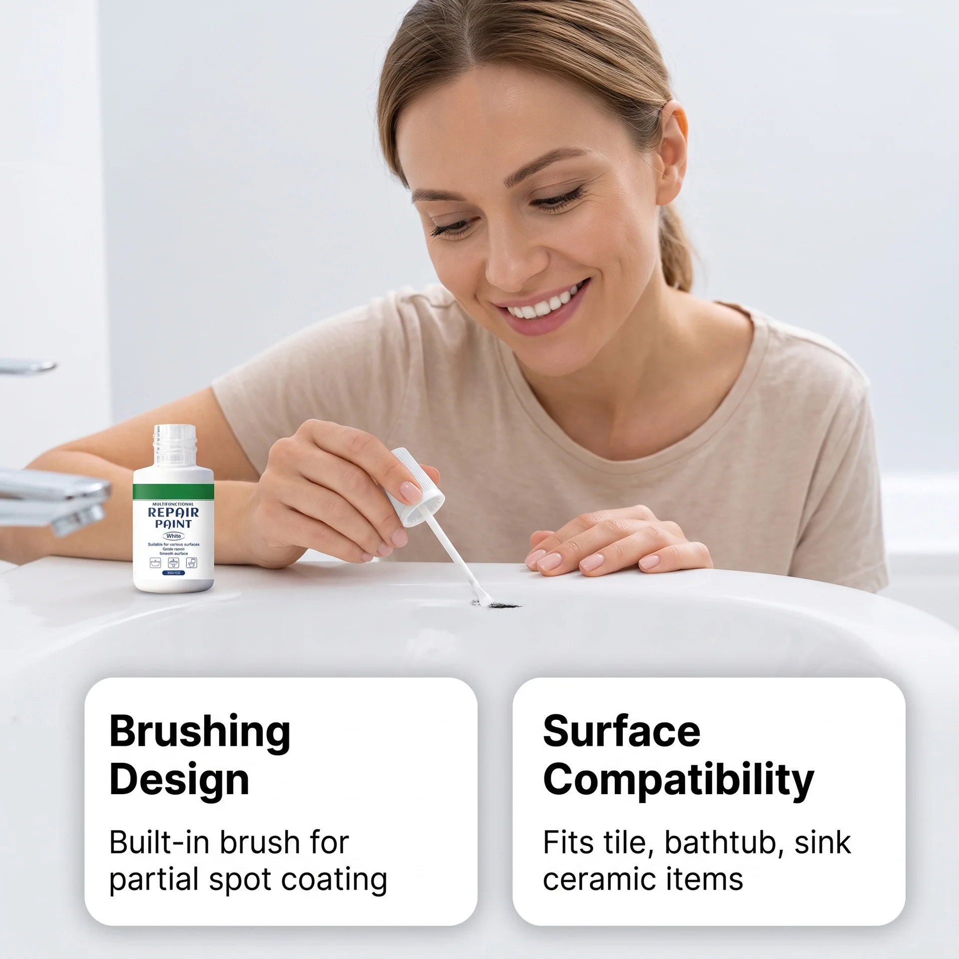 Tile Repair Paint Professional Grout Filler for Homeowners Fast Drying Ceramic Gap Cover Coating Kitchen Bathroom Fixer