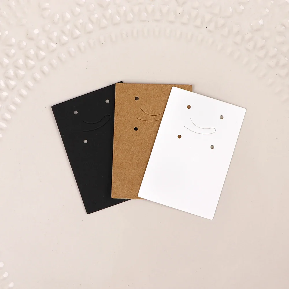 26 Arten 50 Stück Halskette Ohrringe Schmuck Display Kraft papier leere Karte Etikett Großhandel Verpackung handgemachte DIY Zubehör Lieferant – Detail 3