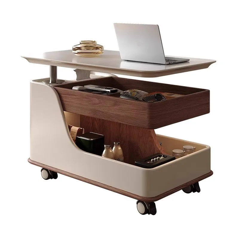 

Italian style, light luxury, rock slab, coffee table, Nordic, household, small apartment, living room, lift