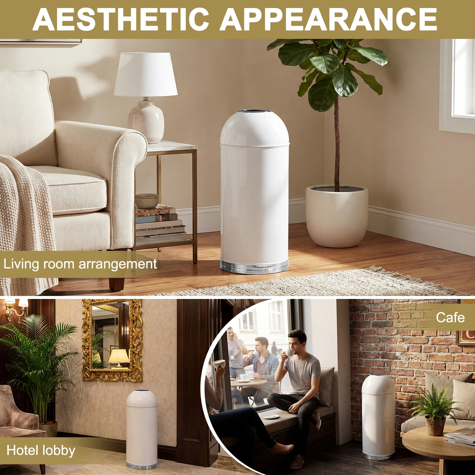 

Металлические мусорные баки на 58 л для тяжелых условий эксплуатации со съемным внутренним ведром, уличные урны для мусора для дома, офиса, ресторана, коммерческого использования