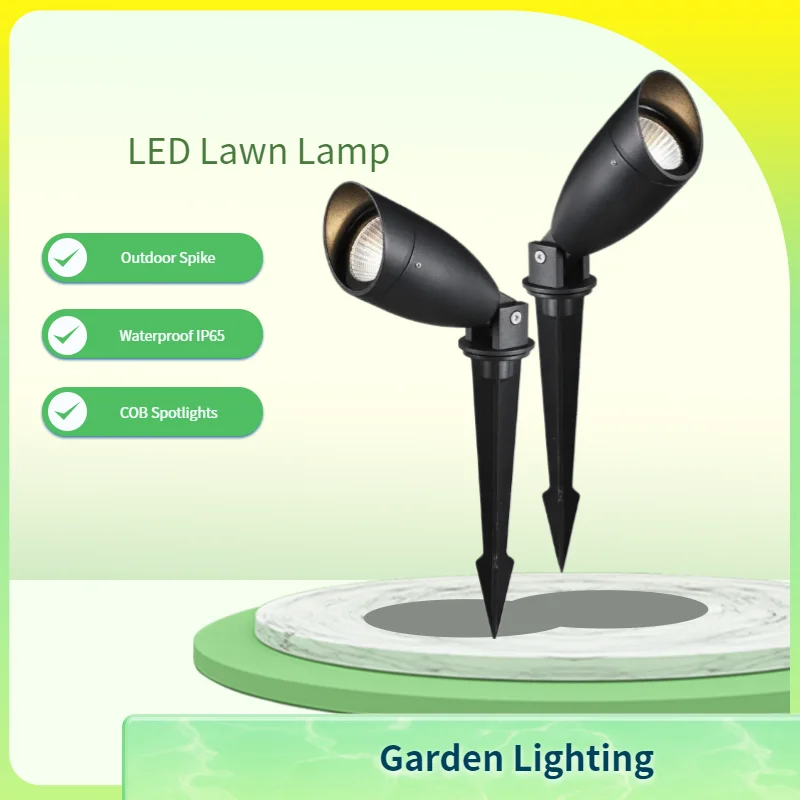 

LED Garden Lighting Outdoor Spike Lawn Lamp 10W 12W 20W Waterproof Cast Light for Garden Architecture Spotlights AC110V 220V DC1