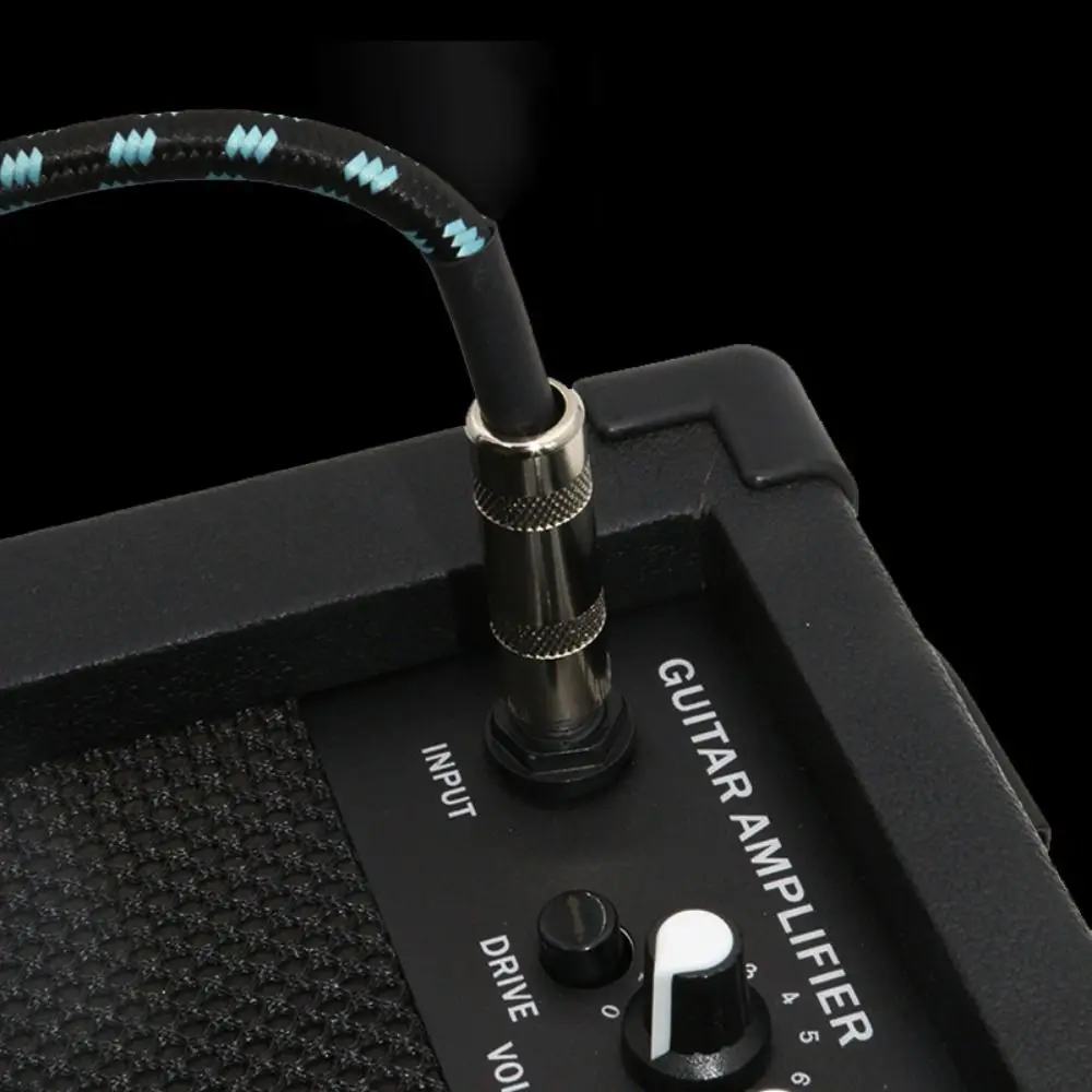 Metal Head Premium 10FT Guitar Cable 6.5mm Audio Mono Cable Guitar Effect Pedal Cable Guitar Line High Quality