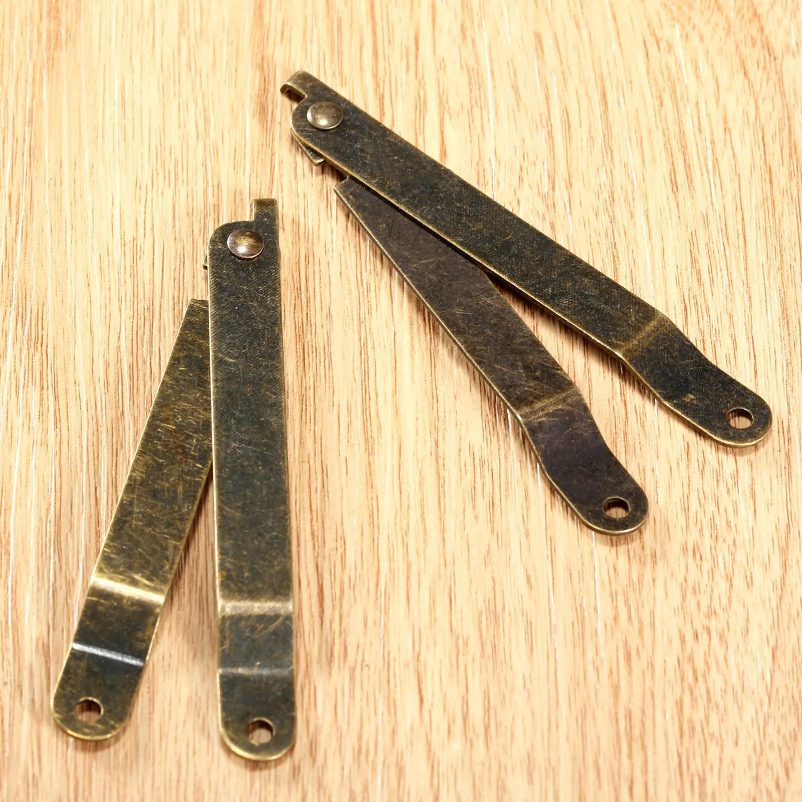2pcs Lid Support Hinges Stay Antique Bronze Iron Box Display Furniture Accessories Cabinet Cupboard 112mm/145mm/172mm Lid Stays