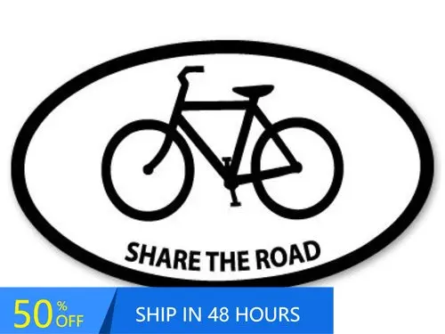 

Share the Road Bicycle Vintage Boat Window Walls Car Waterproof Vinyl Decal Gift Cool Aesthetic Retro