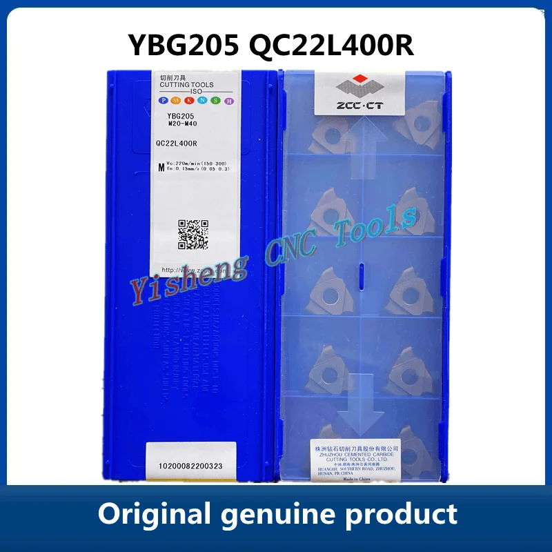 

Free Shipping YBG205 QC22L400R 10pcs Original CHINA ZCC CT Cutting Tool