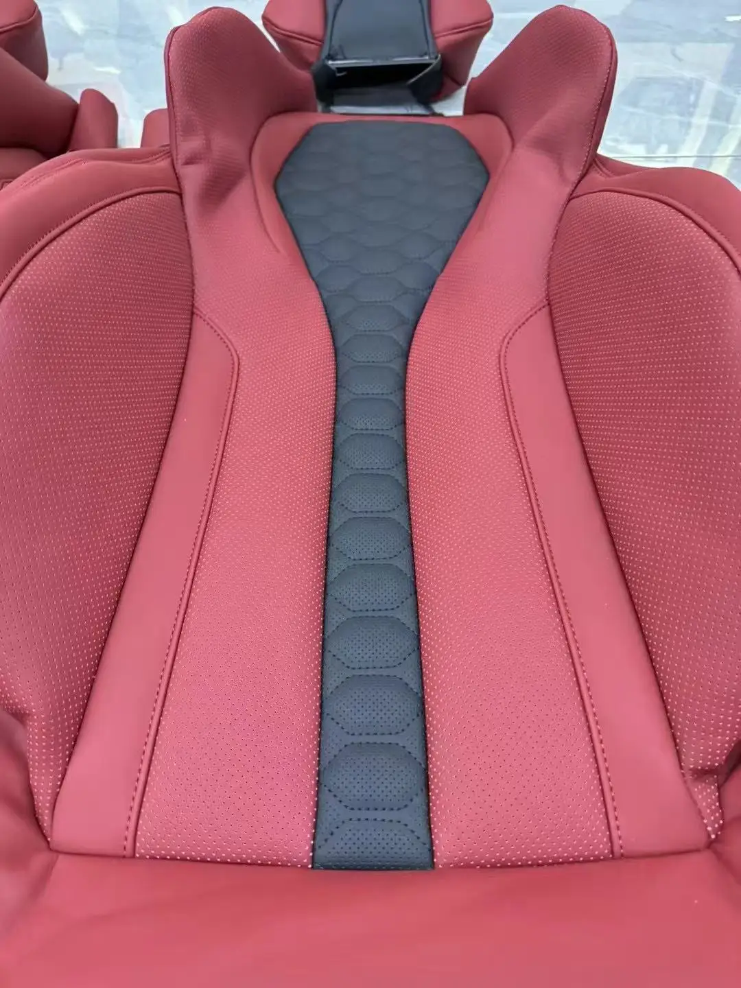 ل X3 X5 X6 M3 M5 سلسلة ترقية M اكسسوارات السيارات الداخلية الرياضة سباق دلو مقعد غطاء جلد مخصص والإسفنج #5