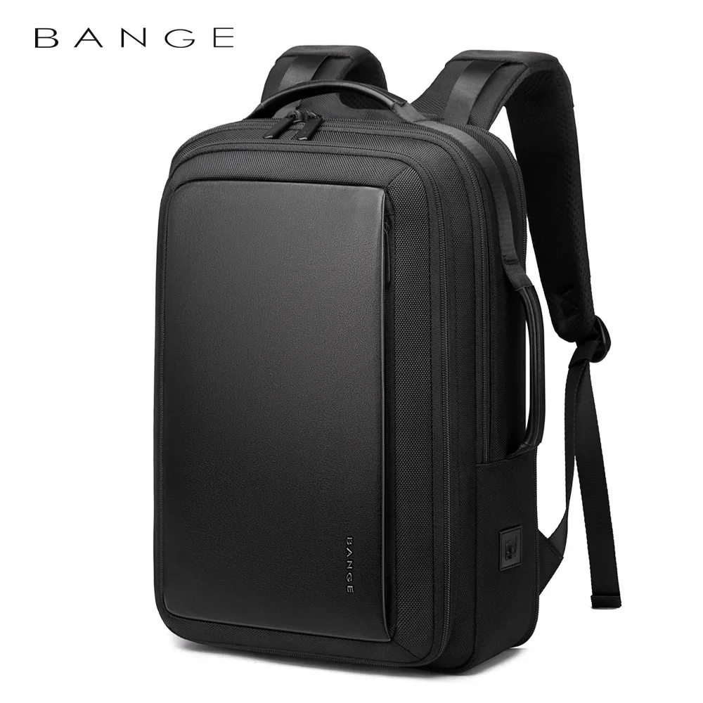 

Bange Fashion Men 15"Laptop Backpack External USB Charging Computer Backpacks Anti-theft Waterproof Travel Backpack for Unisex