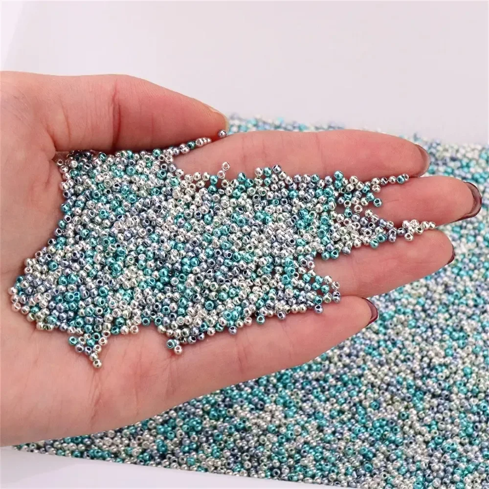 11/0 Japan Metallic Farben Glas Rocailles 2mm Uniform Bronze Überzogene Runde Spacer Glas Perlen Für DIY Charme Handwerk schmuck Machen – Detail 1