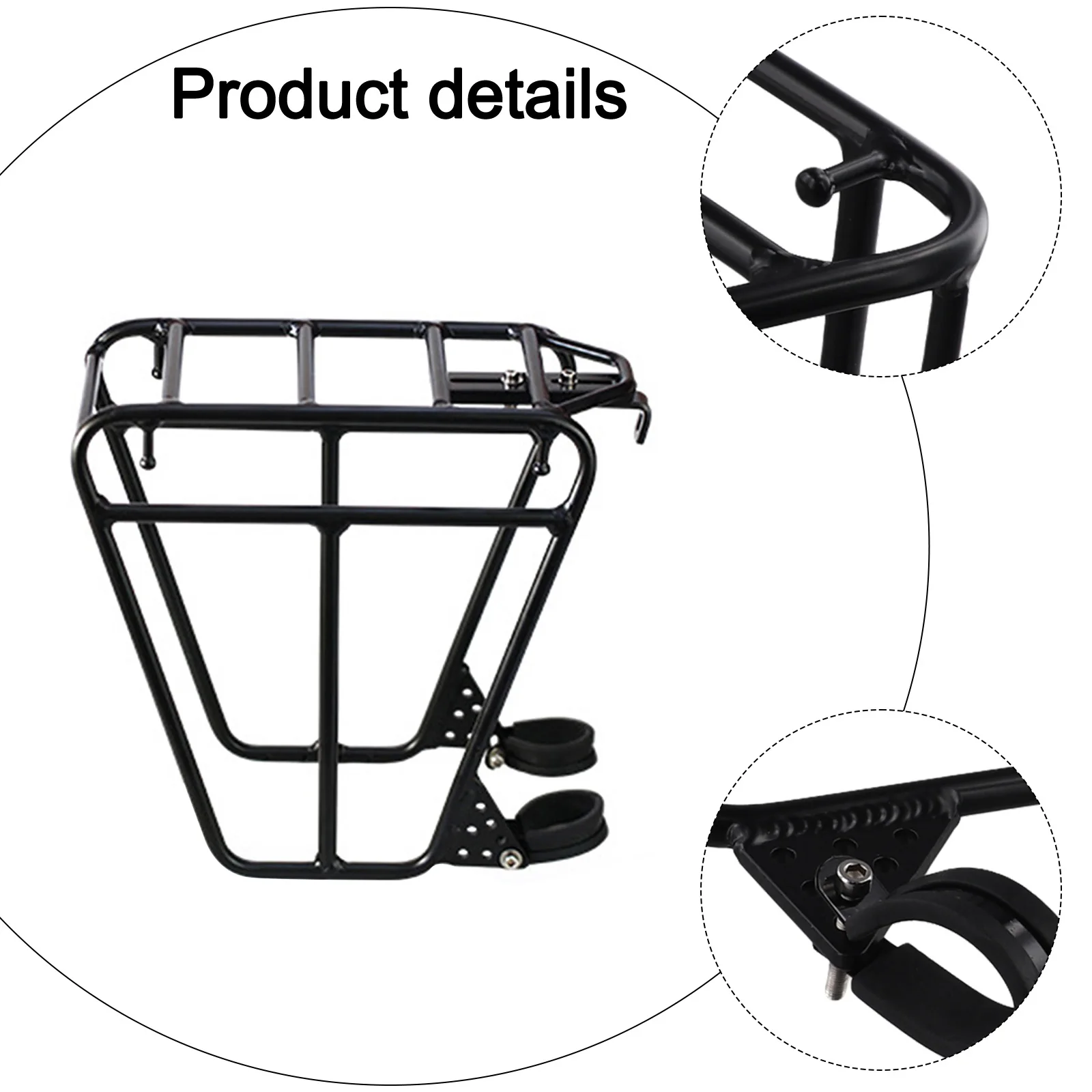 Mountain Bike Front Backpack Holder Aluminum Alloy Shock Absorption Front Fork Hanging Bag Rack E-bike Accessories Hot Sale