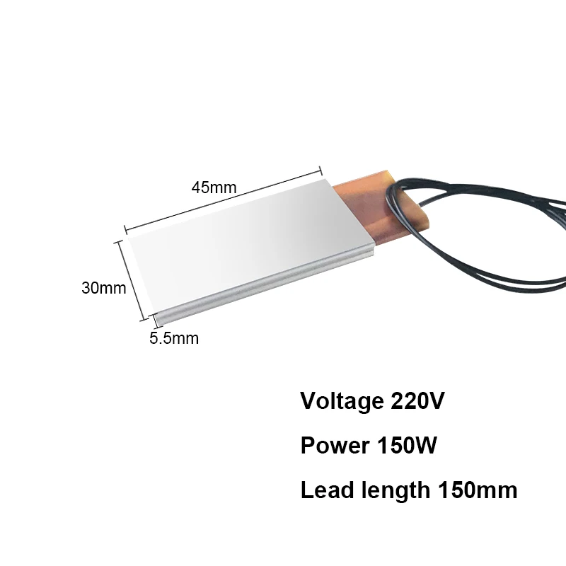 Нагревательный элемент 150 Вт 220 В PTC, нагревательный лист, Нагреватель 0-100 градусов по Цельсию для ультра звуковой очистки автомобильной мойки,