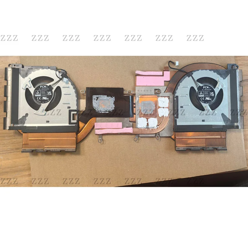 ZZ For Lenovo Legion S7 16IRH8 Portable Computer CPU/GPU Cooling Radiator Fan 5H40S20945