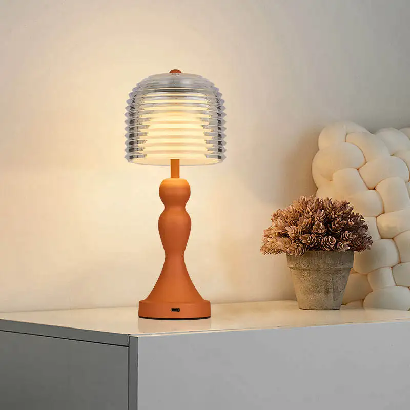 

Modern Simple Chinese Table Lamp Bedside Warm White Light Emitting Diode Night Light