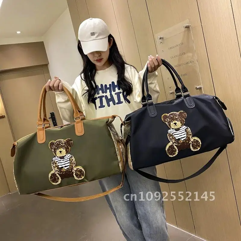 Oxford large capacity mujer teddy bear women's handbag shoulder bag luxury travel designer tote bolsos bag bag cartoon bag de