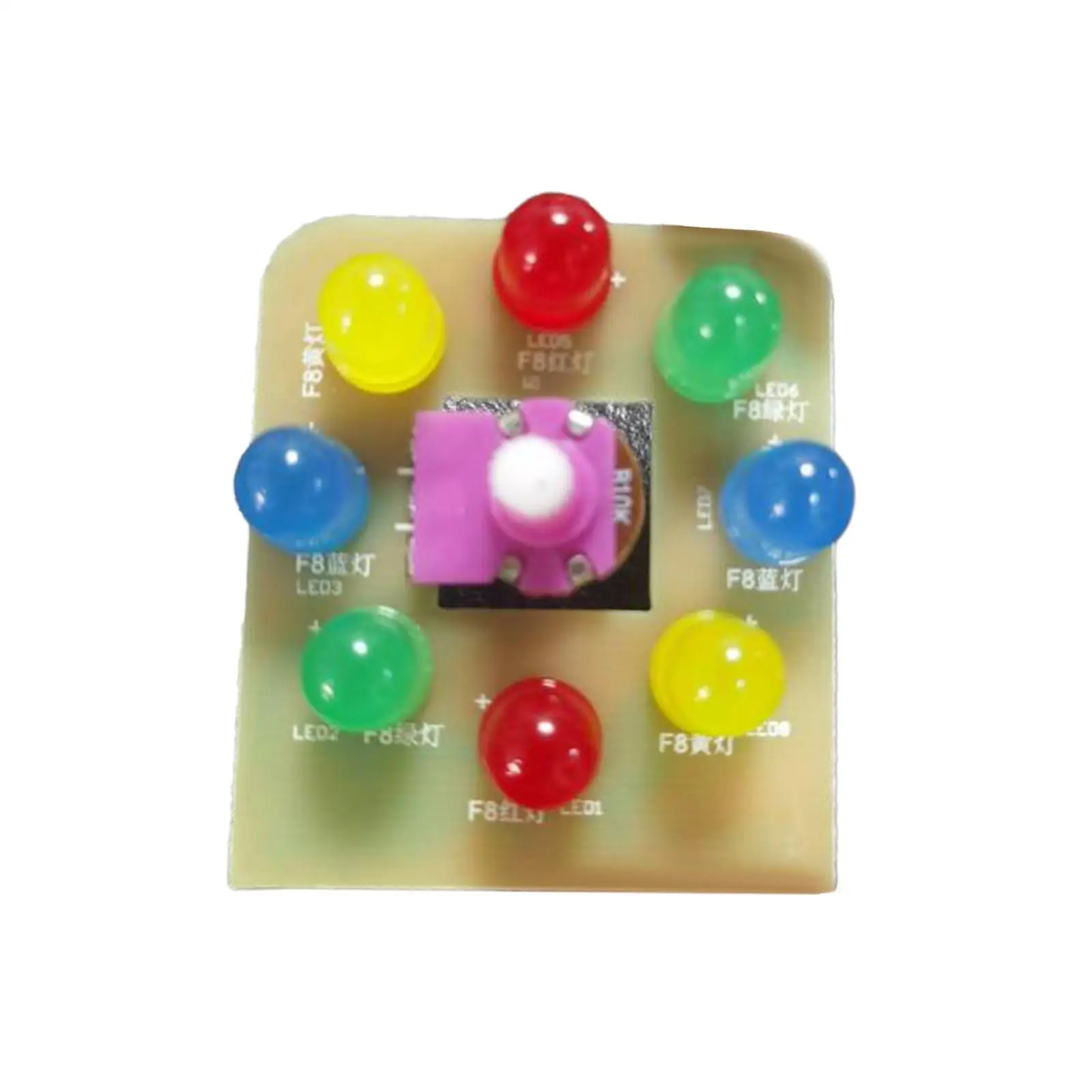 Busy Board Toy Light Switch with 8 LEDs Sensory Toy Science Toy for Kids