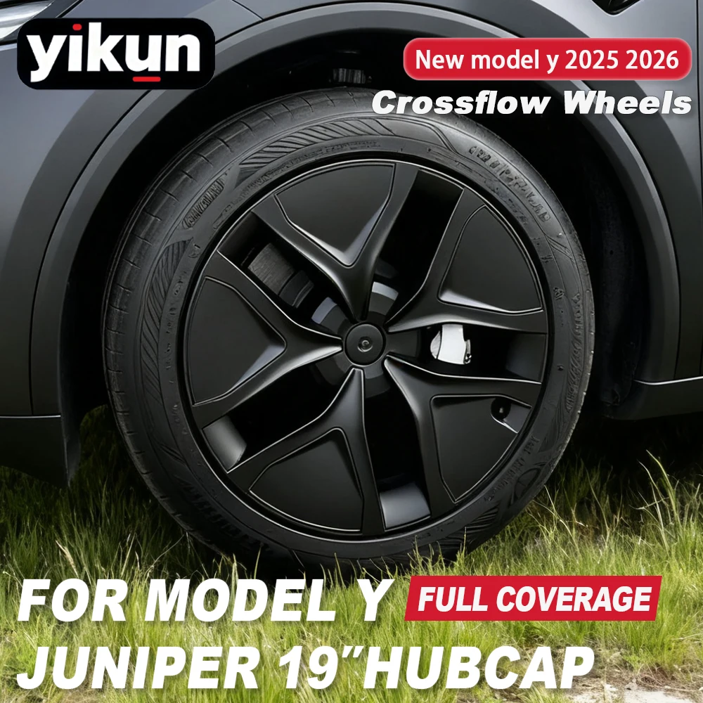 

4 шт. крышка ступицы автомобиля для Tesla Model Y Juniper 19-дюймовая сменная крышка колеса автомобильного колеса полная крышка обода аксессуары 2025