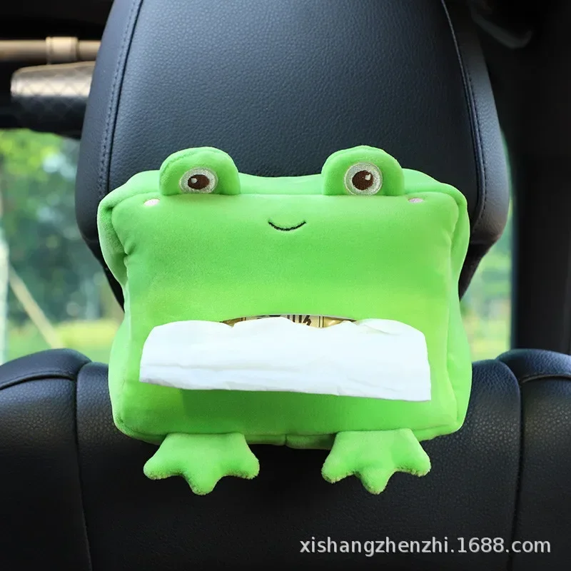 Cartoon Animals Car Paper Boxes Car Tissue Box Car Inner Armrest Box Sun Visor Pumping Box Cute Creative Tissue Boxes Accessory