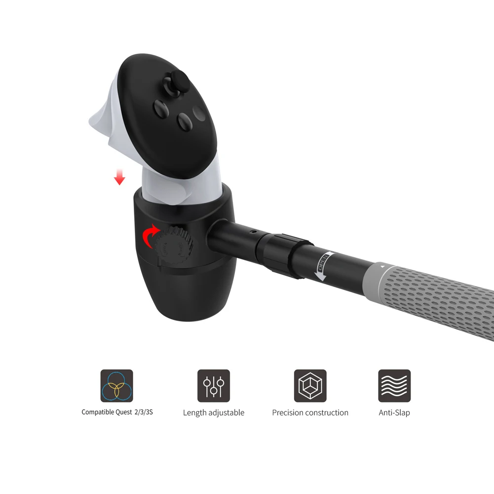 

Накладка для VR-контроллеров в виде гольф-клюшки, нескользящая рукоятка для Meta Quest 3S/Quest 3/Quest 2