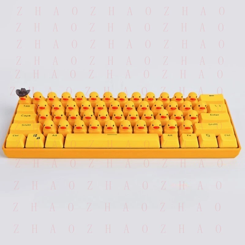 L+ for Yellow Cute Duck Mechanical Keyboard Press Crow USB Interface Keyboard Gifts