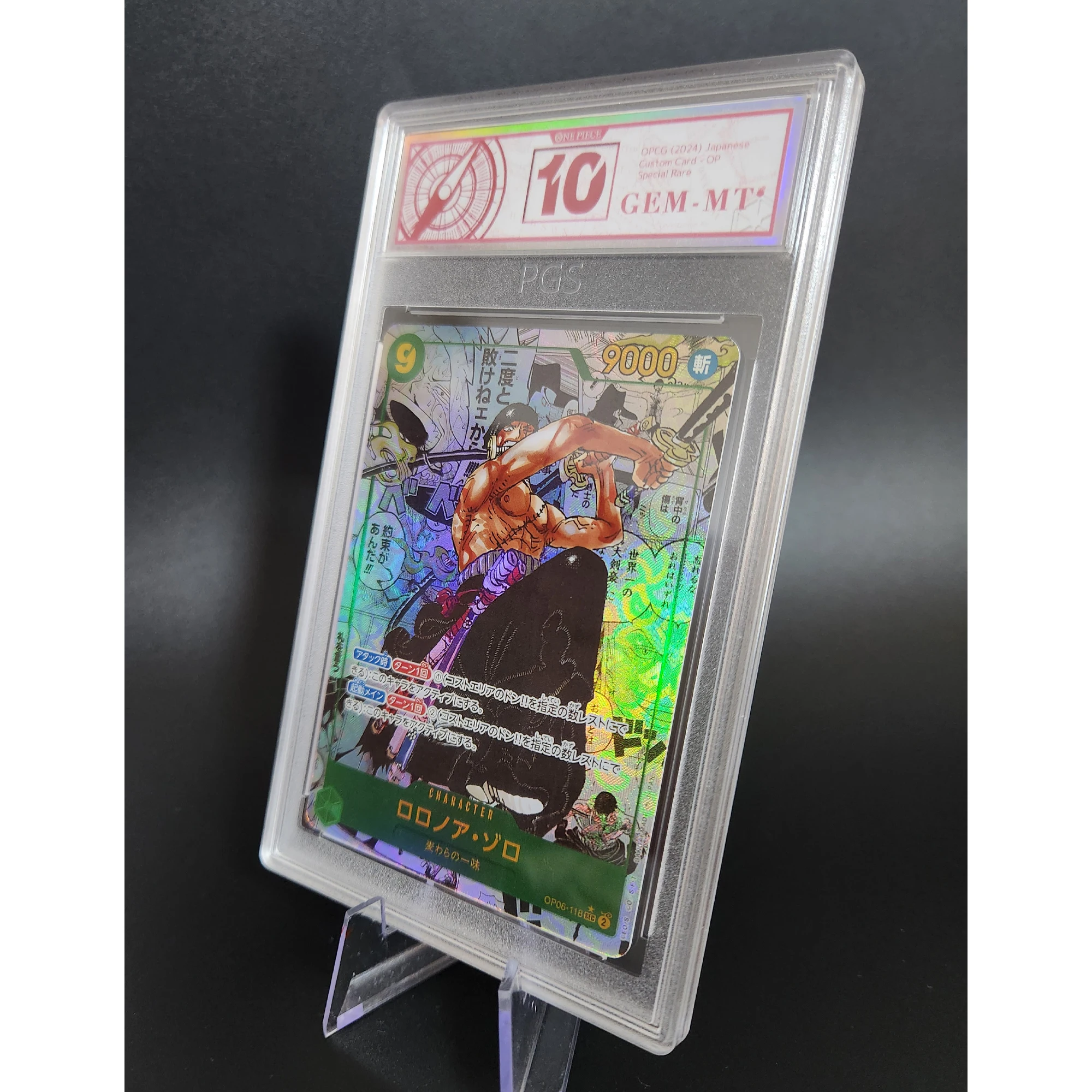 Diy One Piece Display Stand OPCG Rating Acrylic Card Brick Photo Frame Hancock Zoro Rayleigh Gift Toy Not Include Cards