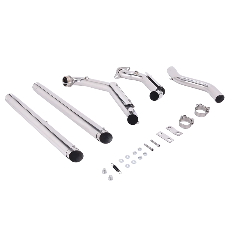 Full System Motorcycle Exhaust Escape Muffler Front Middle Pipe For INDIAN Scout Sixty Bobber Icon Twenty Rogue Icon 2015 - 2024