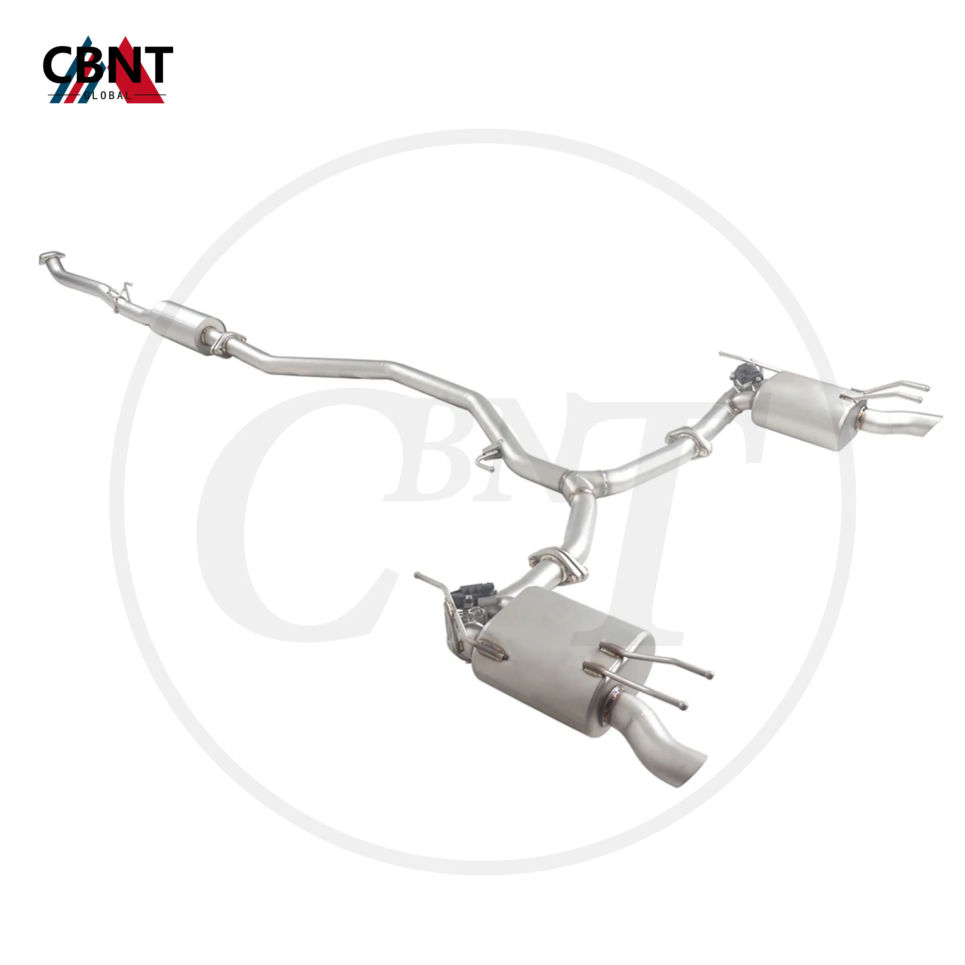 CBNT Exhaust-pipe with Valve Muffler for Honda Accord 1.5T Tuning Valved Catback SS304 Stainless Steel Exhaust System