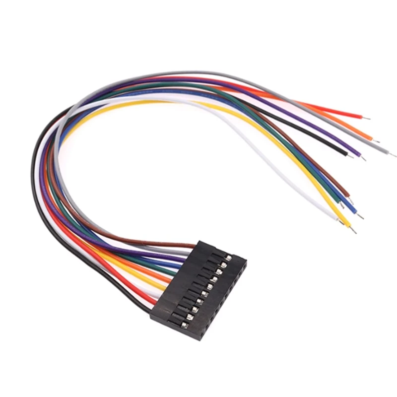 10PCS 20CM Enkele Kop Dupont Lijn Dupont Connector Plug met Kabel Jumper Draad 2.54MM PITCH 2/3/4/5/6/7/8/9/10 PIN 2P/3P/4P/5P