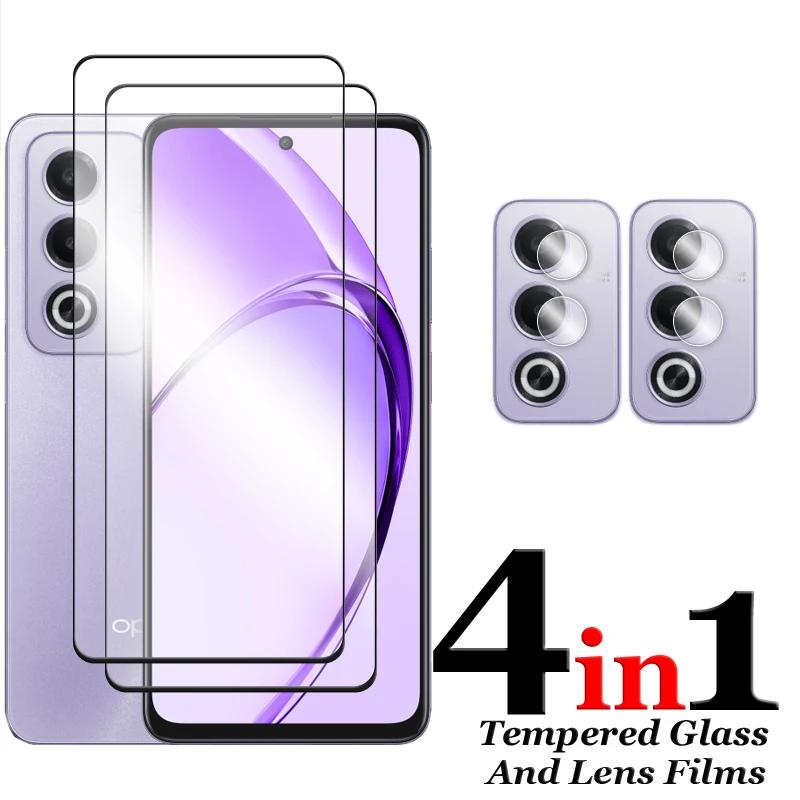 6 in1 für Oppo A80 5g Glas für Oppo A80 gehärtetes Glas 6,67 Zoll 2,5 d Full Cover Kleber Displays chutz folie für Oppo A80 5g Linsen folie