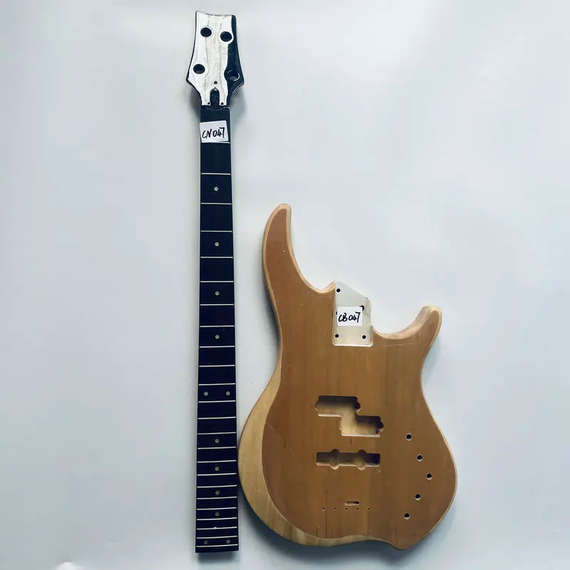 CN047CB047 Harleybenton Guitar Neck  Vintage Color Alder Wood Body 6 Strings Guitar Set DIY Guitar Kits Sunburst Color