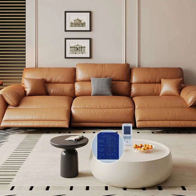 أرائك غرفة المعيشة الحديثة عالية الظهر مسند الذراع تصميم صالات فاخرة أريكة كهربائية حديثة كبيرة الحجم أثاث عصري من الشمال Divano #5