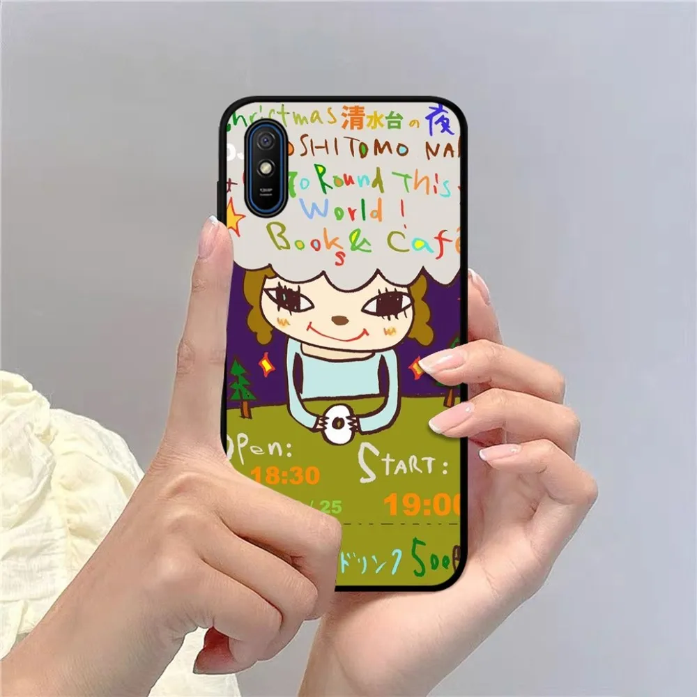 Yoshitomo N-NaraS artnet Art Phone Case For Redmi 5 6 7 8 9 10 plus pro 6 7 8 9 A GO K20 K30 K40 pro plus F3 Fundas