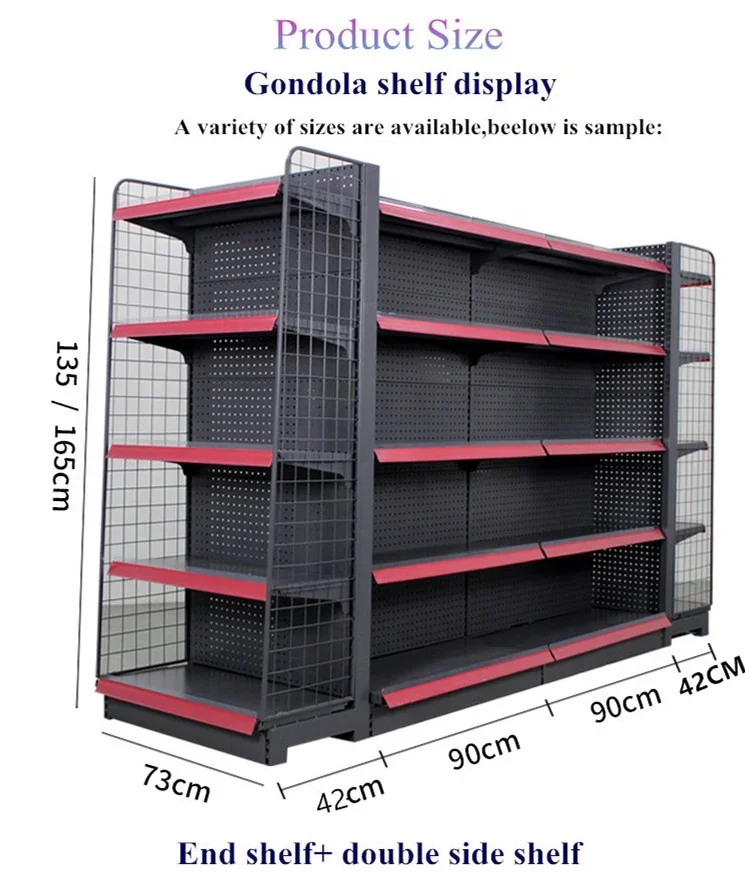 Multi-Layer Steel Supermarket Shelves