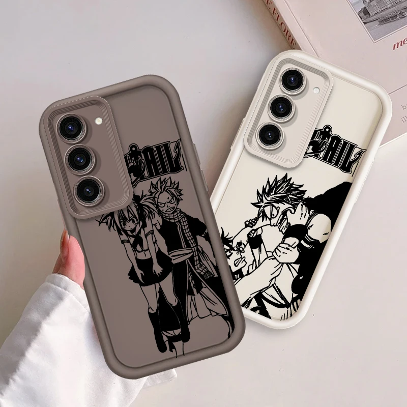 F-Fairy T-Tail Carton For Samsung Note 20 S24 S23 S22 S21 S20 Ultra Plus FE A25 A23 A22 A15 A31 5G Eye Ladder Soft Phone Case