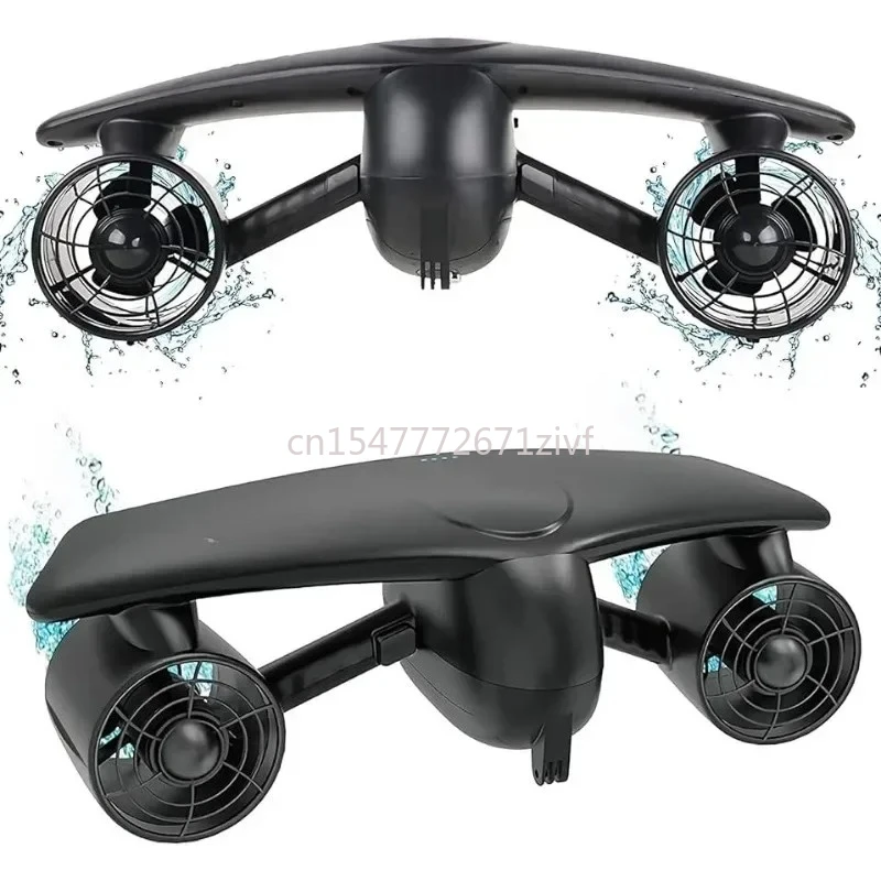 

60mins Underwater Sea Scooter 3.6mph Dual Motor 1.8M/S Diving Equipment Underwater Propeller for Scuba Snorkeling
