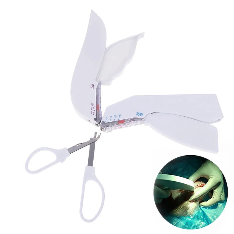 المتاح 35 واط جراحة الجلد دباسة خياطة دباسة مهنة الجراحة الطبية الخاصة الفولاذ المقاوم للصدأ آلة خياطة الجلد