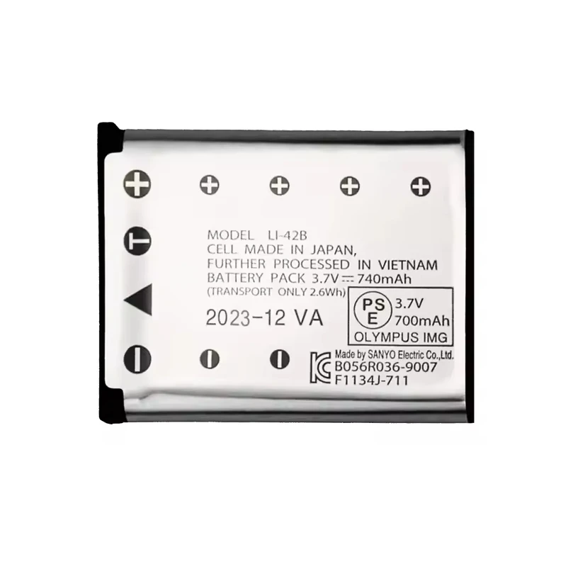 LI-42B LI42B Battery for Olympus FE220 FE320 Stylus 830 X-600 D-630 750 FE-280, FE-290, FE-320, FE-330 X-730, X-735