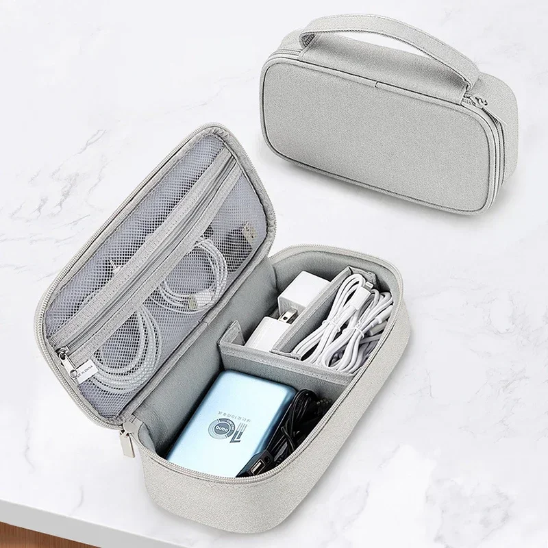 

Travel Cable Storage Bag, Electronic Accessory Small Tool, Single-layer Handbag, Portable Cable Storage Bag