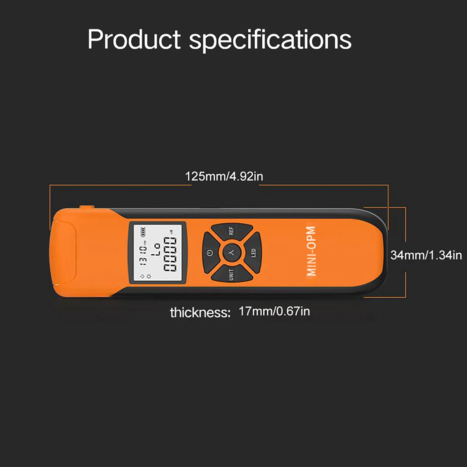 عداد الطاقة الضوئية المحمول خفيف الوزن عالي الدقة قابل لإعادة الشحن مقياس الطاقة الضوئية 7 أطوال موجية #6