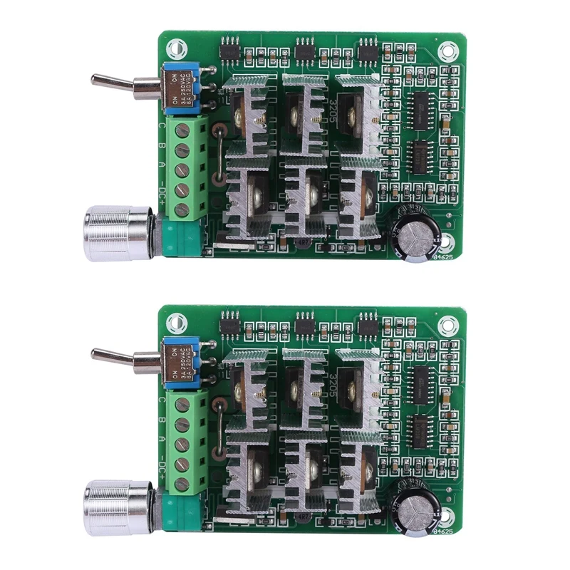 2X BLDC Three-Phase Sensorless Brushless Motor Speed Controller Fan Drive DC 5-36V