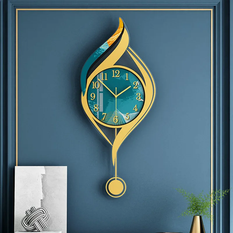 

Creative Light Luxury Wall Clock Wall-Mounted High-End Sense Sticker Clock for Home Living Room Office