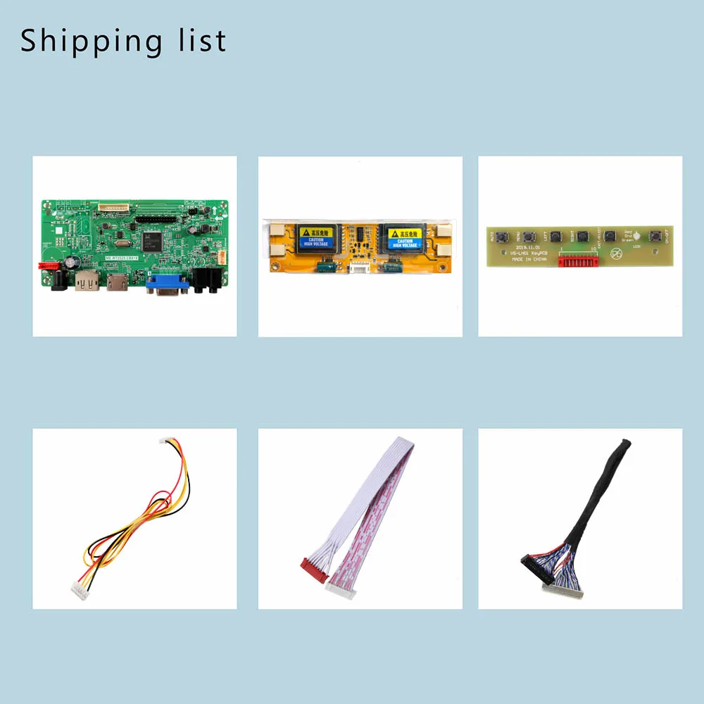 HD-MI DP VGA LCD Controller Board For 17inch  M170EN06 M170EG02   LTM170EU 19inch LM190E08 M190E5 G190EG01 1280x1024 LCD