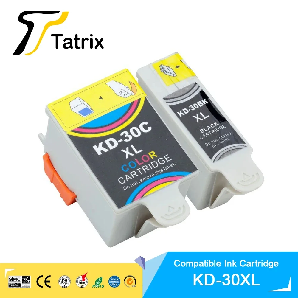 

Tatrix Compatible ink cartridge for kodak 30XL suit for Kodak ESP C310/C110/C315/1.2/3.2/3.2S Office 2150/2170 HERO 2.2/3.1/4.2