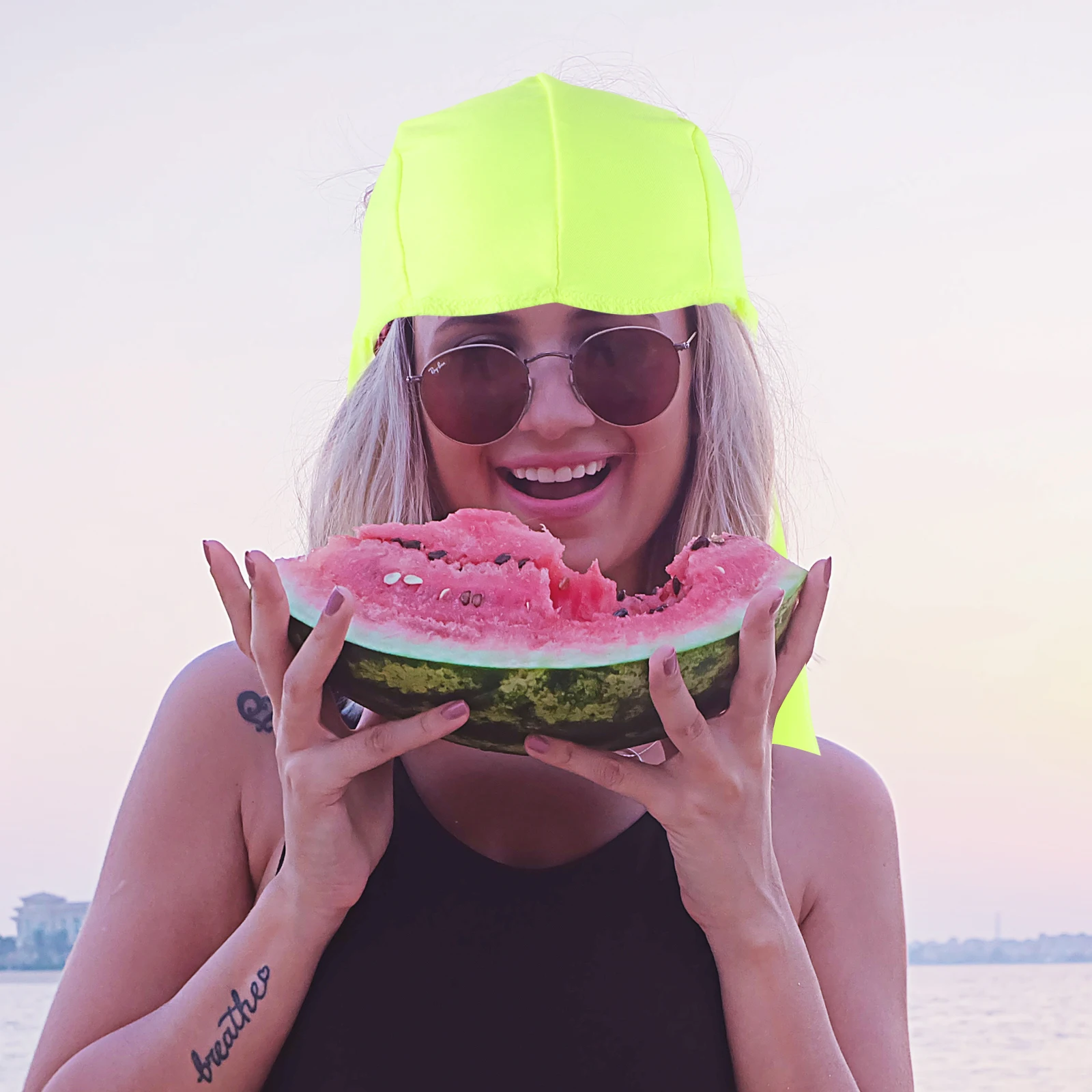 

2Pcs Cooling Skull Caps Sun Shade Neck Cover Outdoor Cycling Long Tail Hat Breathable Uv Protection Hat for Riding Fishing