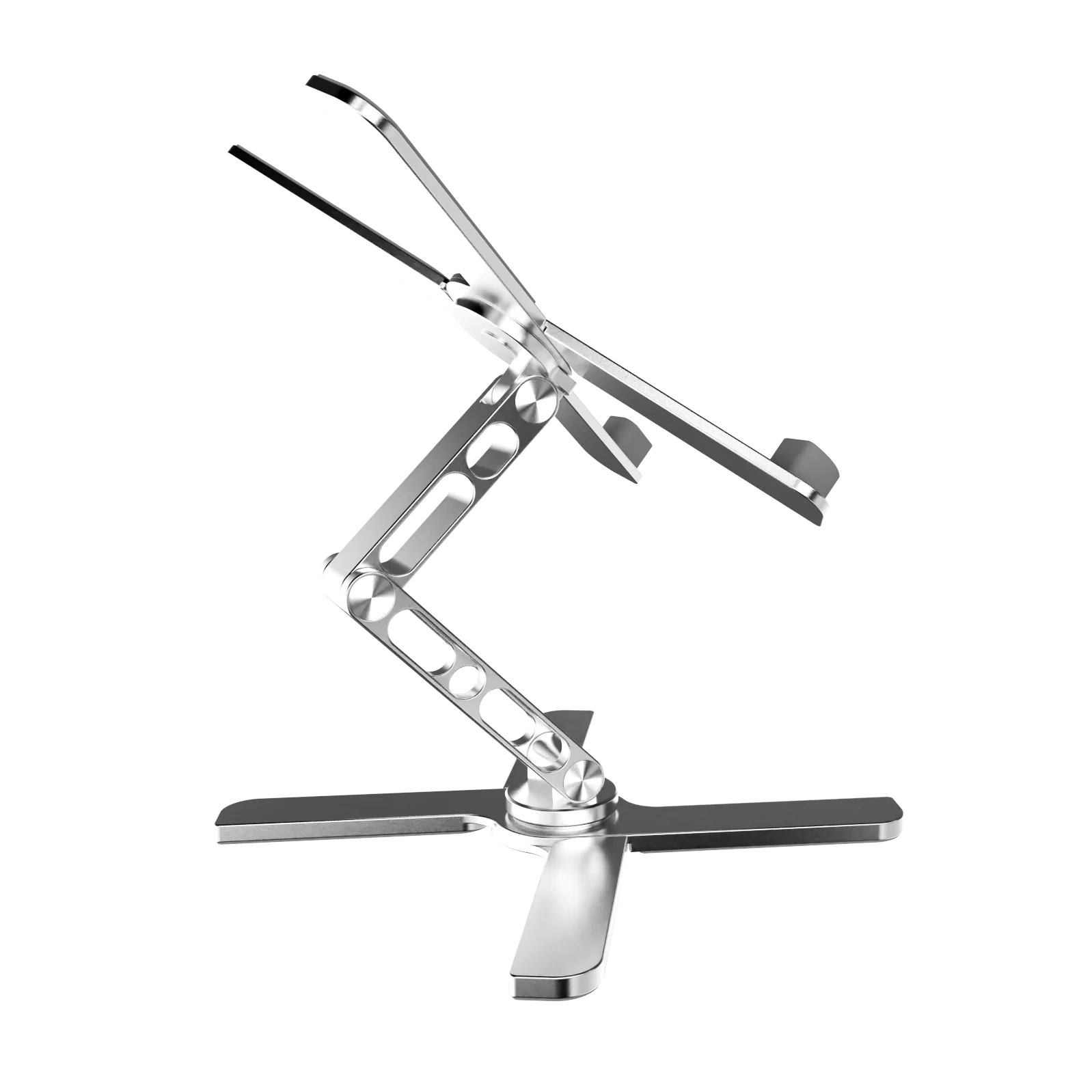 Adjustable 360 Degree Rotating Laptop Stand Foldable Aluminum Holder For 10-17 Inch Laptops And Tablets